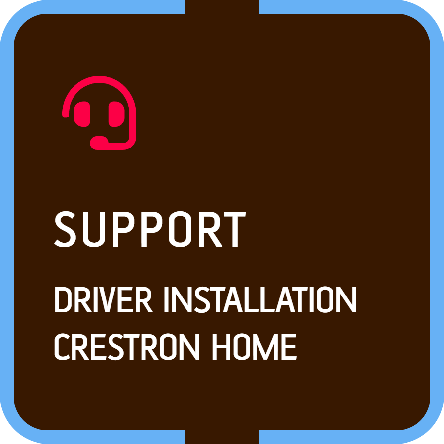 Remote Support - Driver installation Crestron Home