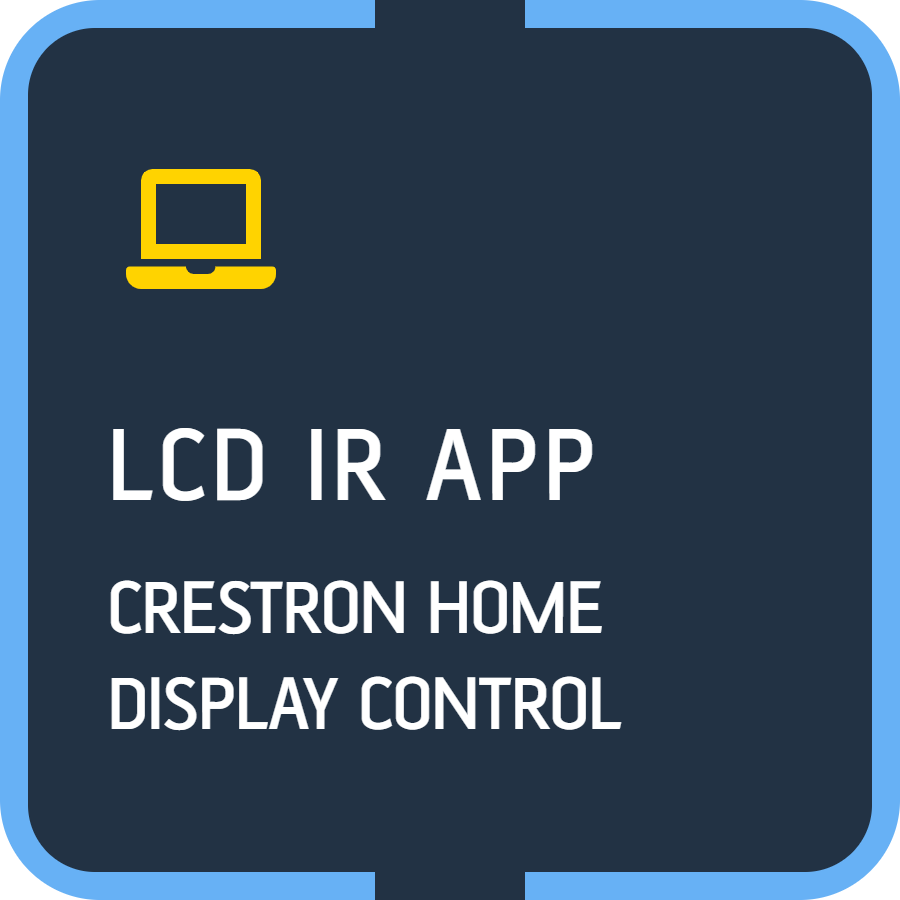 LCD IR App for Crestron Home Displays